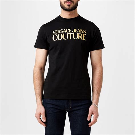 versace t shirt goud|Logo T.